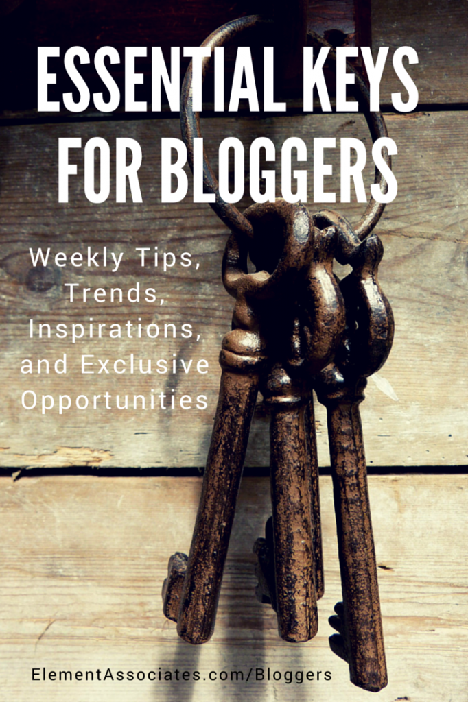 Blogging Elements - Weekly tips and opportunities emails for all bloggers!