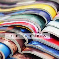 Public Relations for traditional PR to magazines and television shows